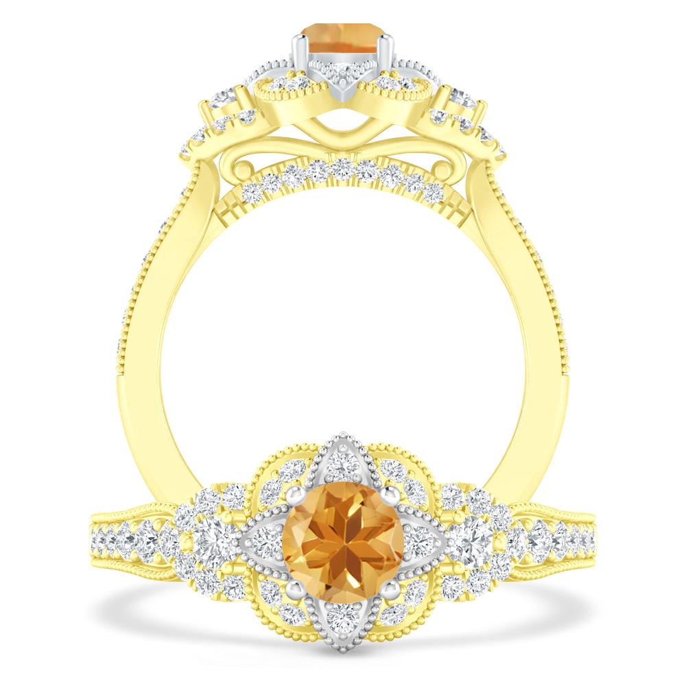 Yellow Gold - Citrine