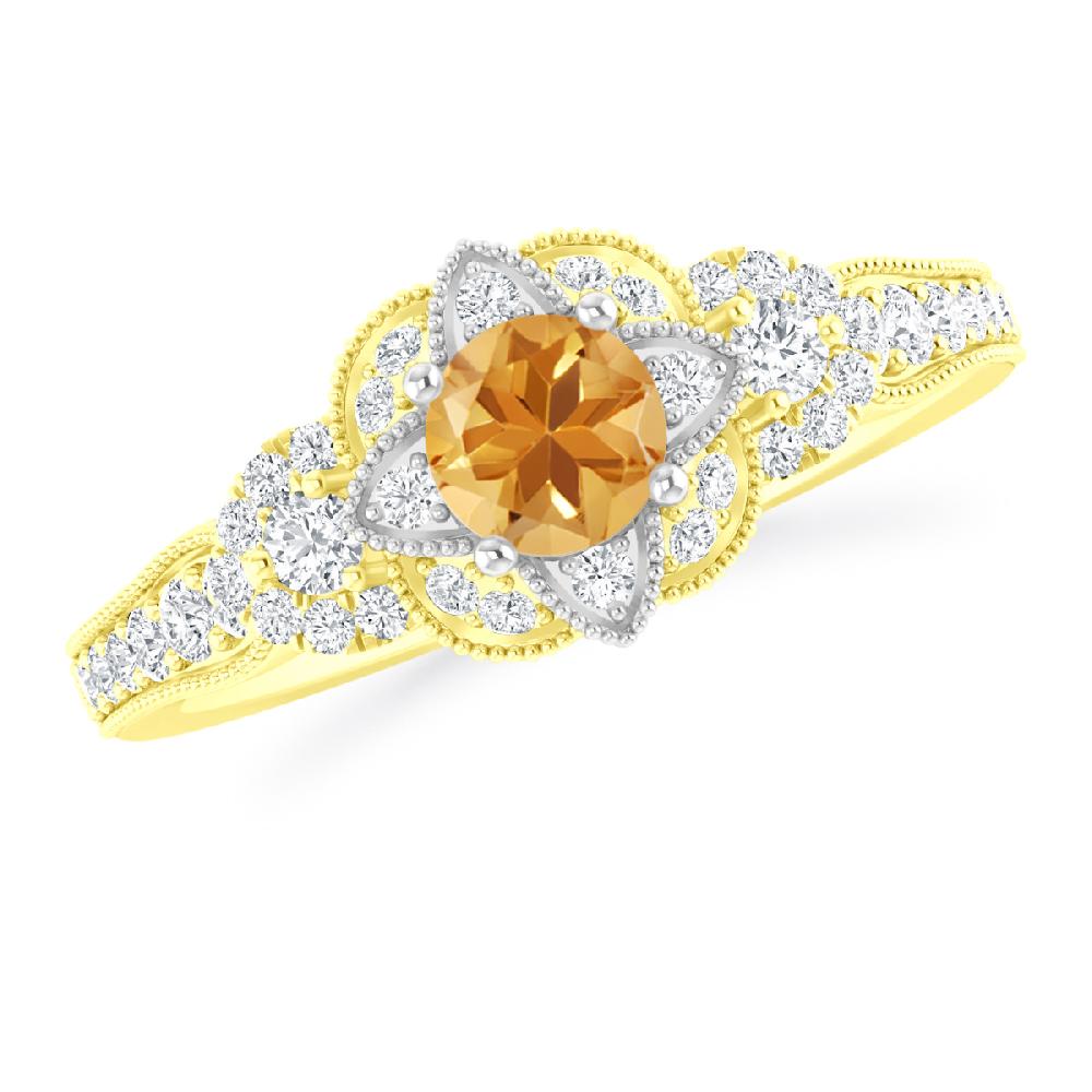 Yellow Gold - Citrine
