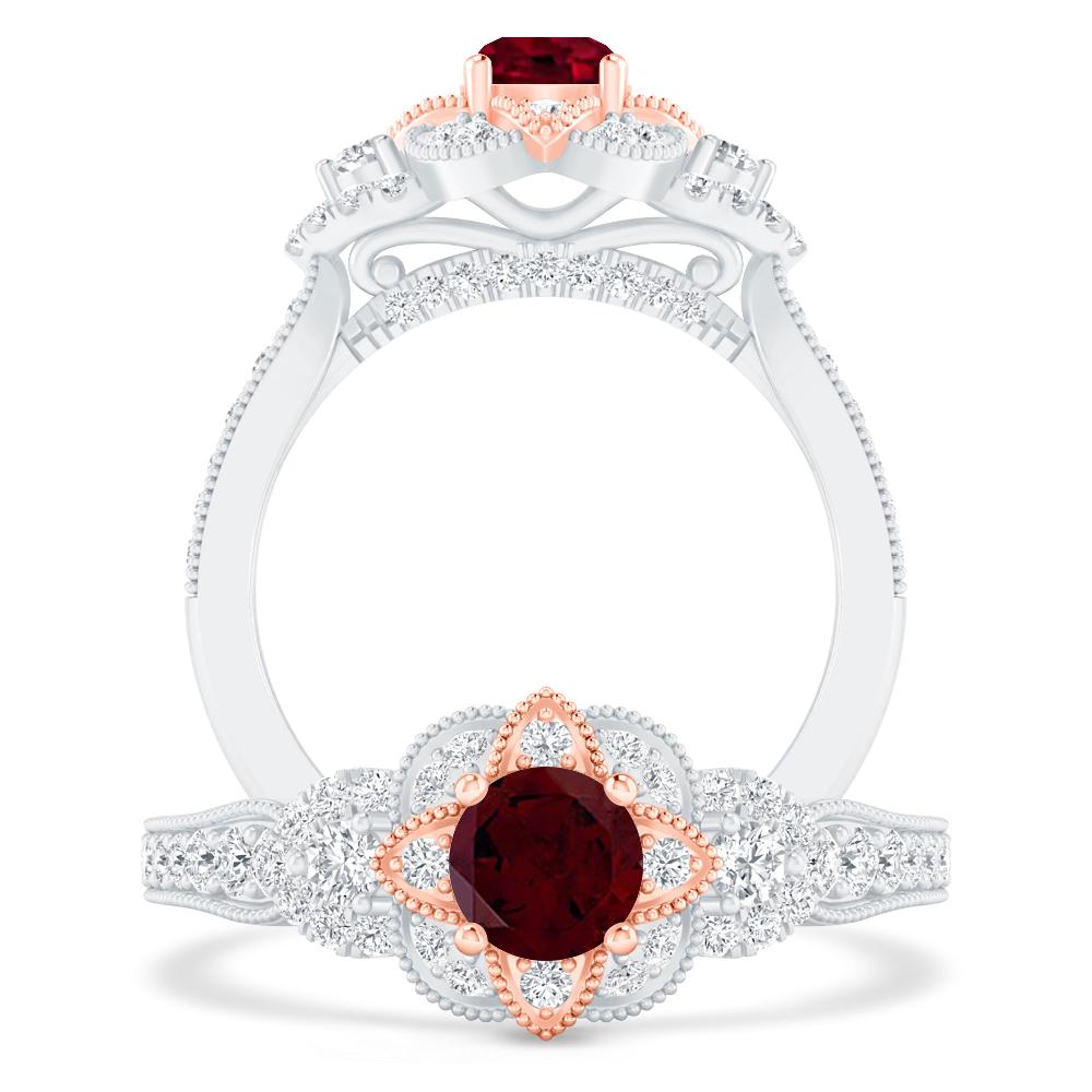 White Gold - Garnet