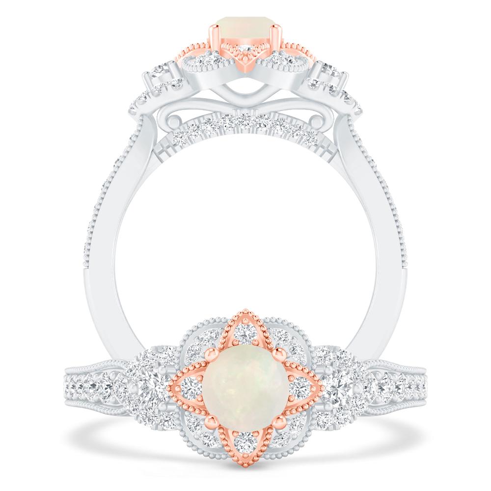 White Gold - Opal