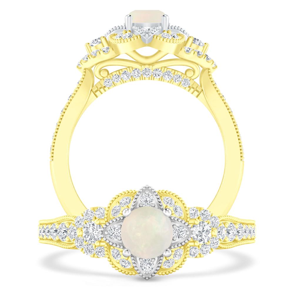 Yellow Gold - Opal