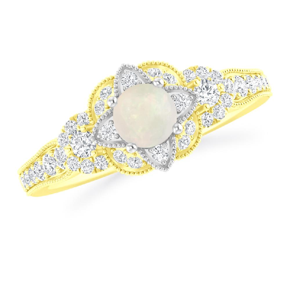 Yellow Gold - Opal