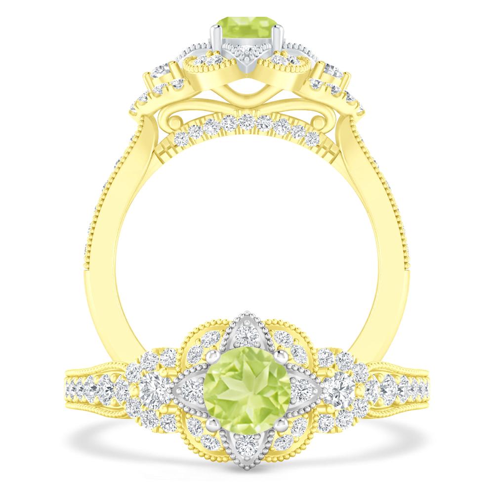 Yellow Gold - Peridot