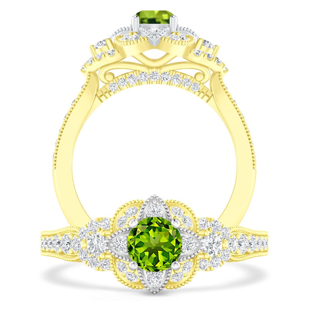 Yellow Gold - Peridot