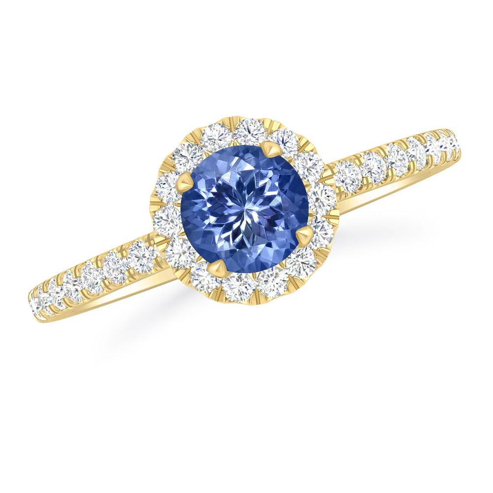 Yellow Gold - Tanzanite