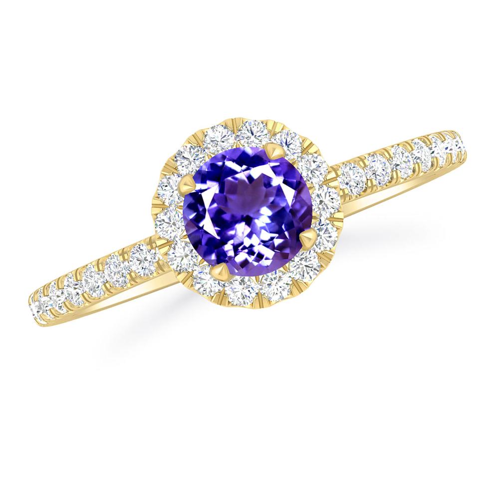 Yellow Gold - Tanzanite