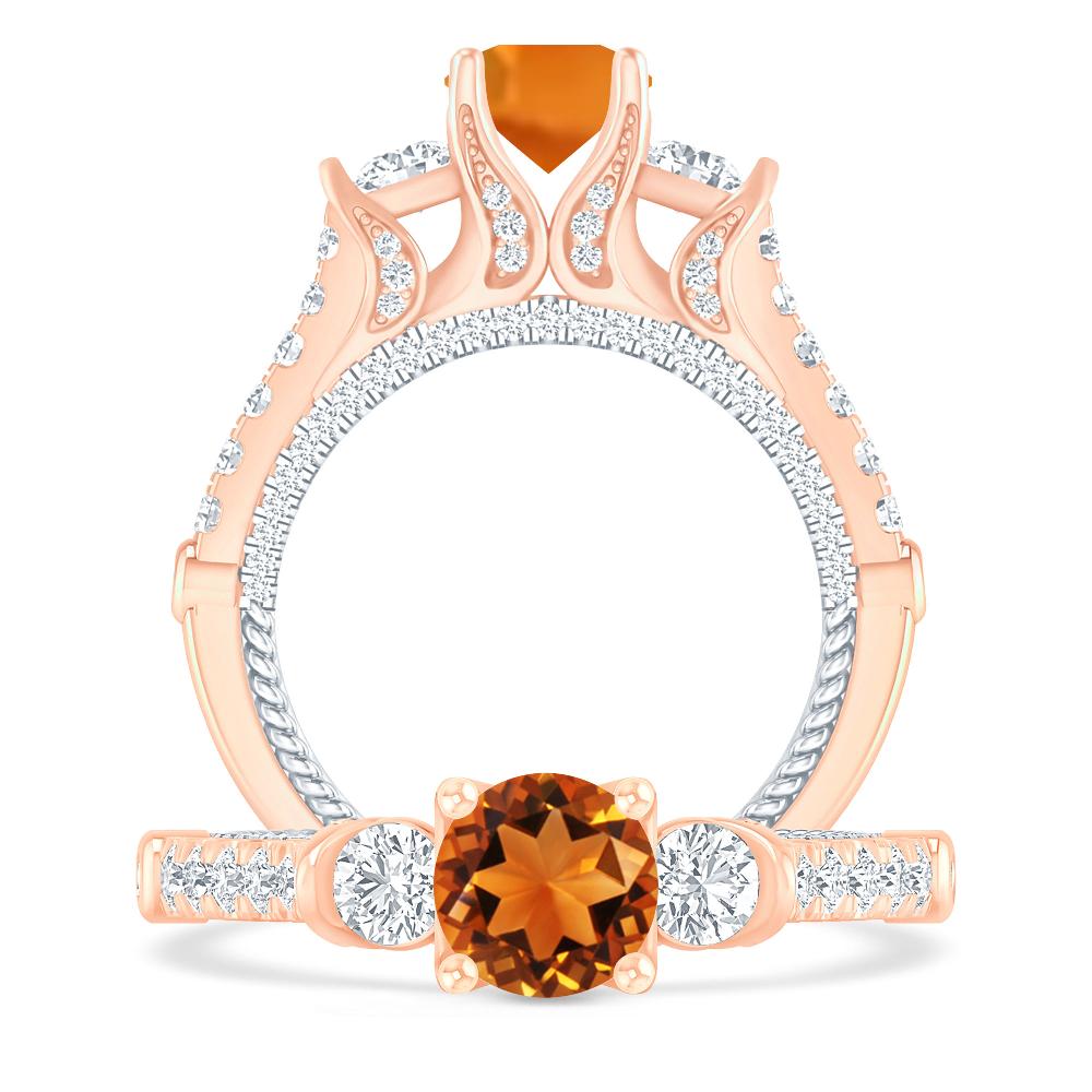 Rose Gold - Citrine