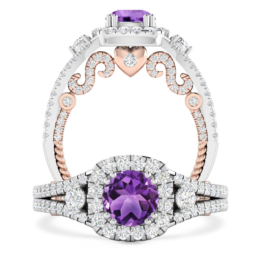 White Gold - Amethyst