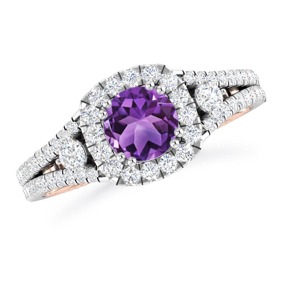 White Gold - Amethyst