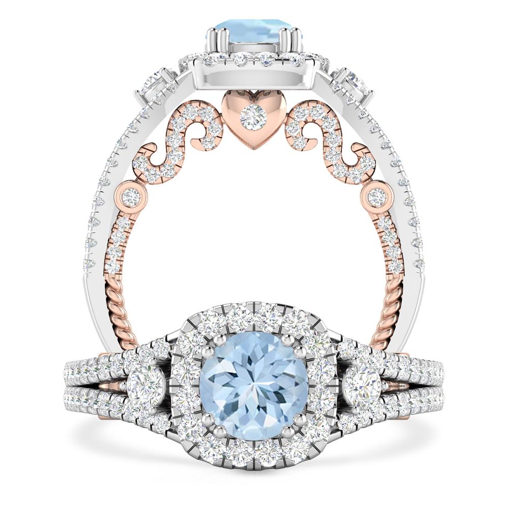 White Gold - Aquamarine