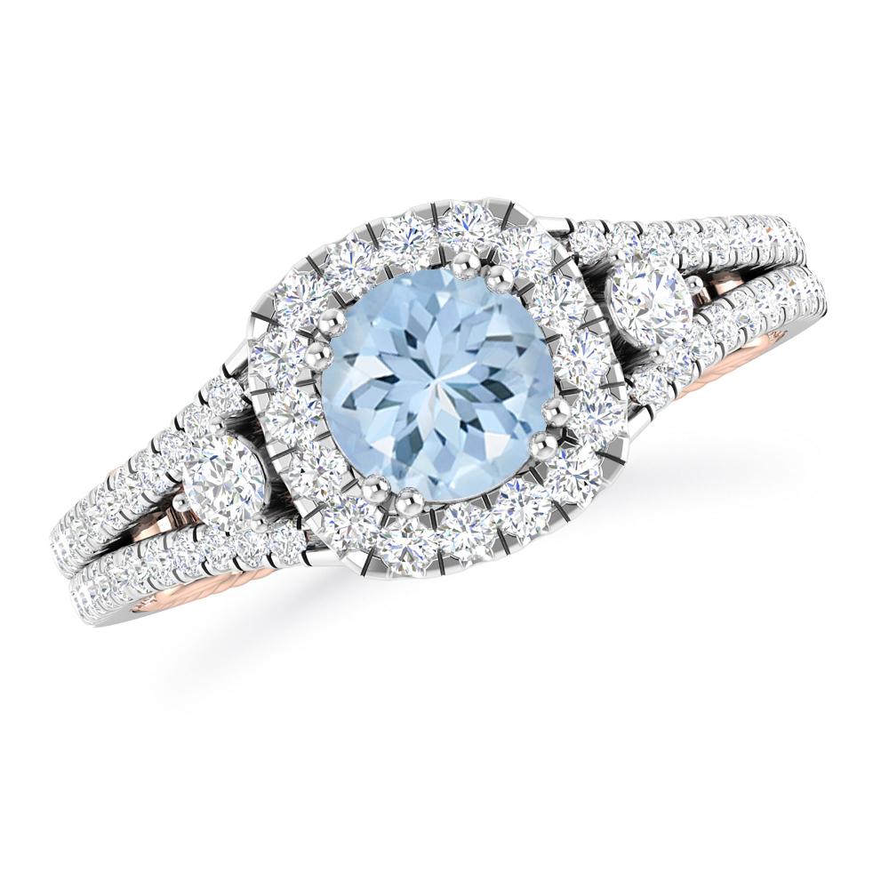 White Gold - Aquamarine