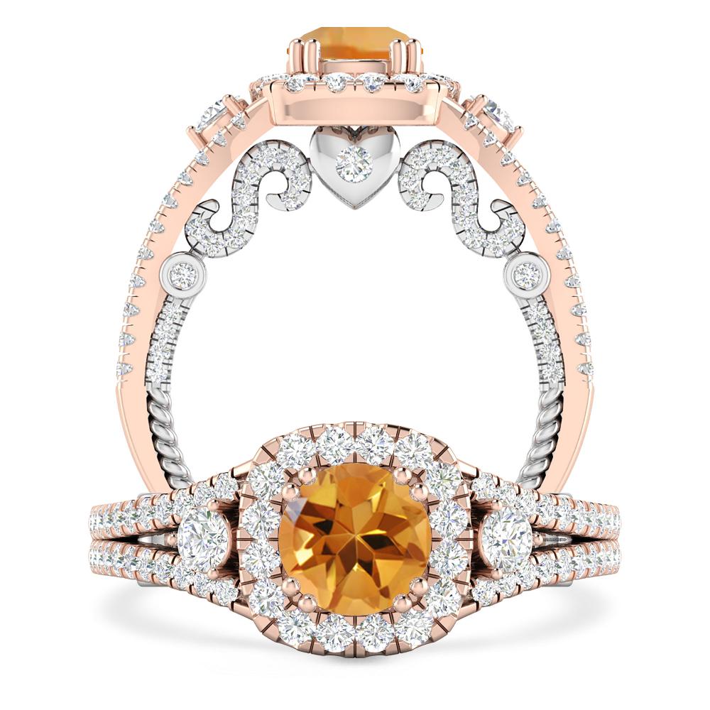 Rose Gold - Citrine