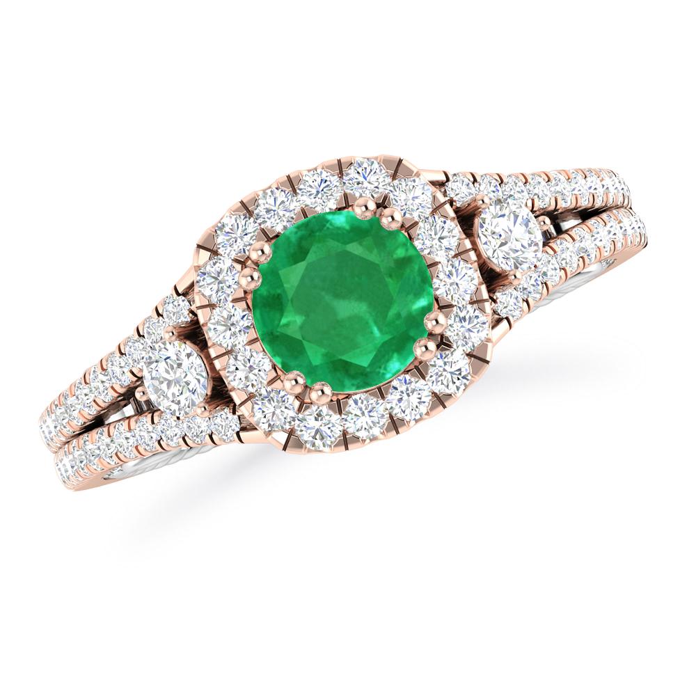 Rose Gold - Emerald