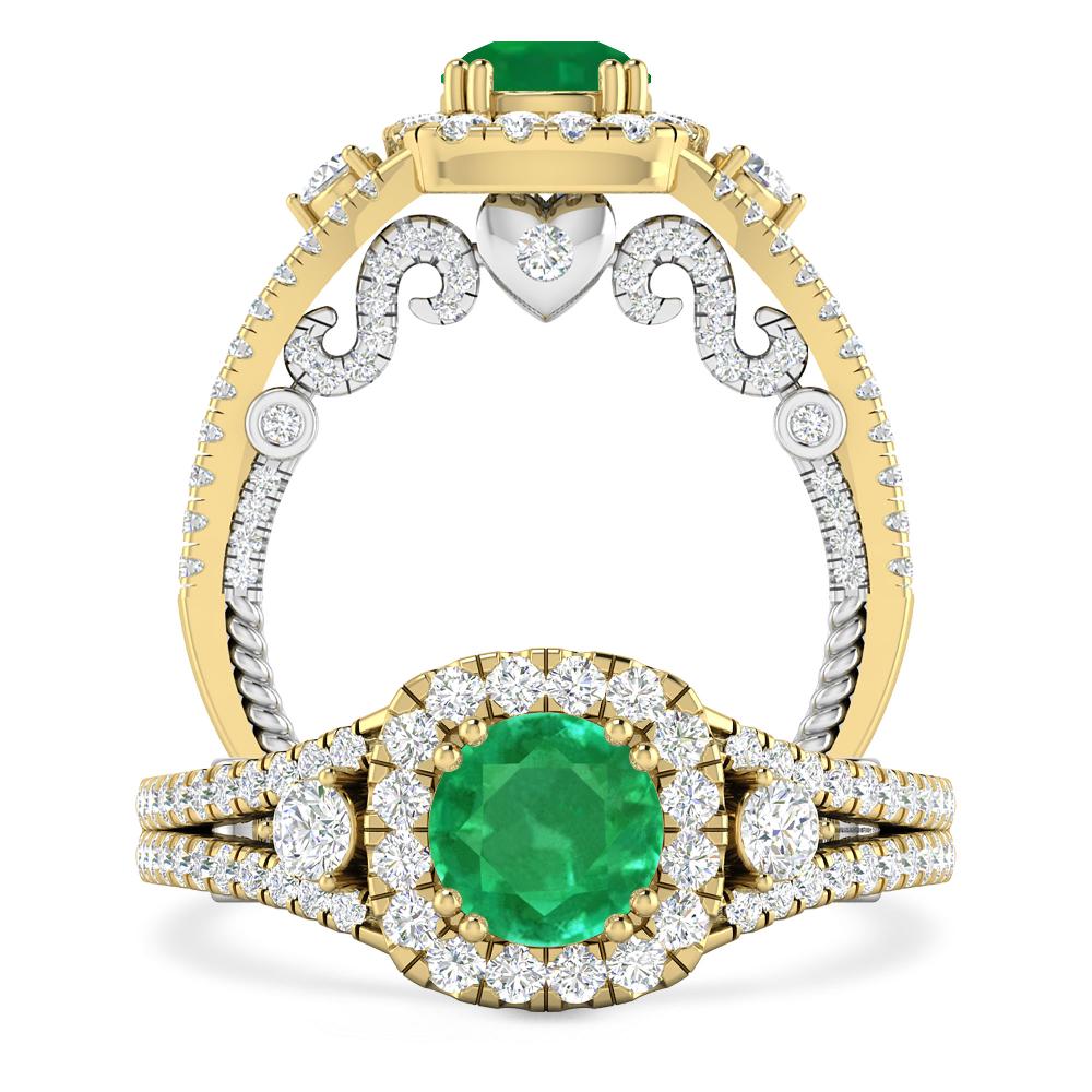 Yellow Gold - Emerald