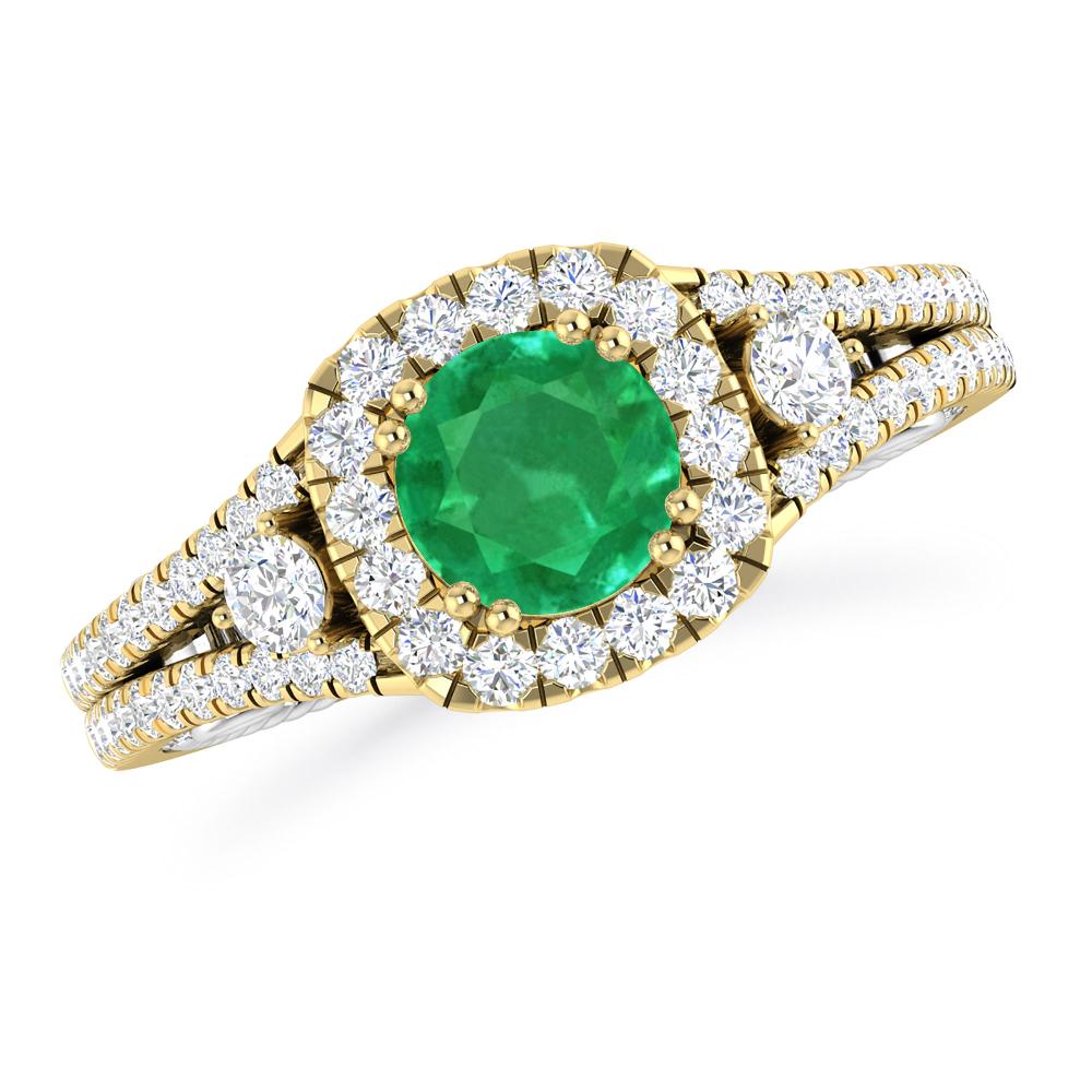 Yellow Gold - Emerald