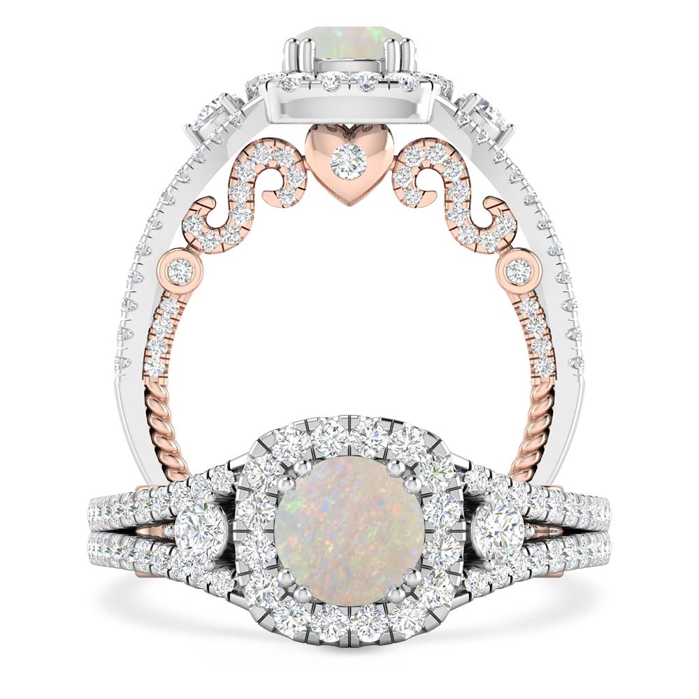 White Gold - Opal