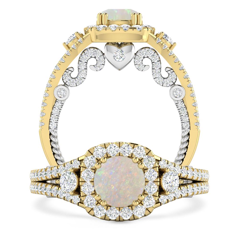 Yellow Gold - Opal