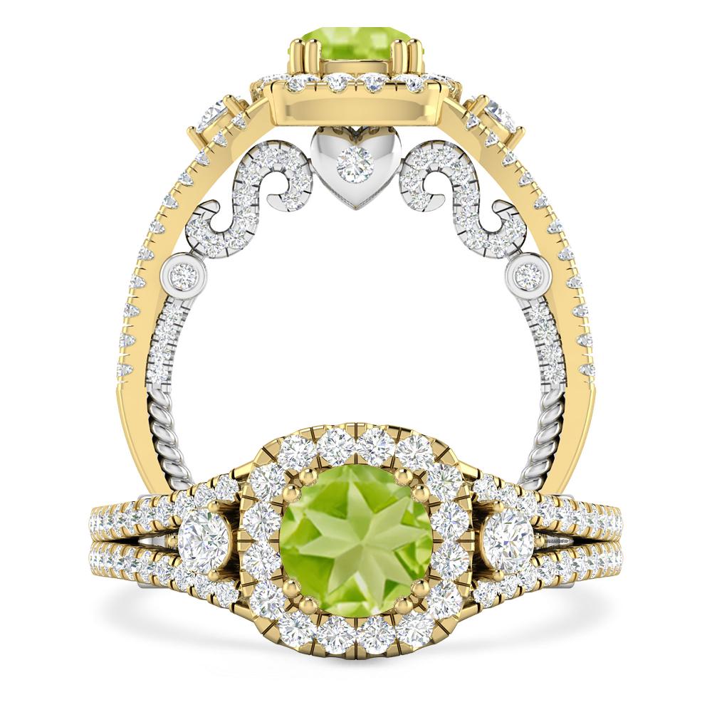 Yellow Gold - Peridot