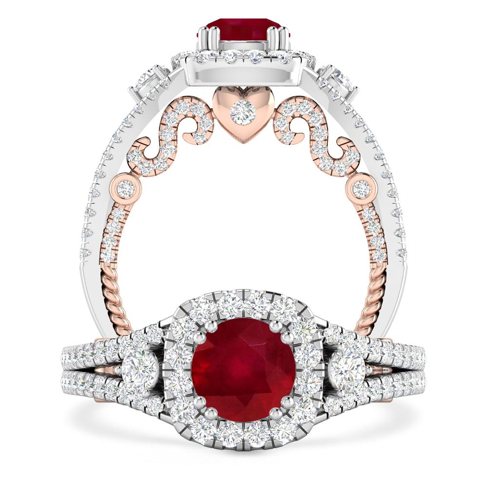 White Gold - Ruby