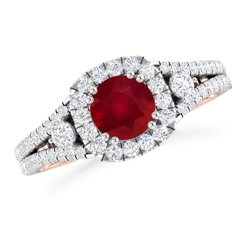 White Gold - Ruby
