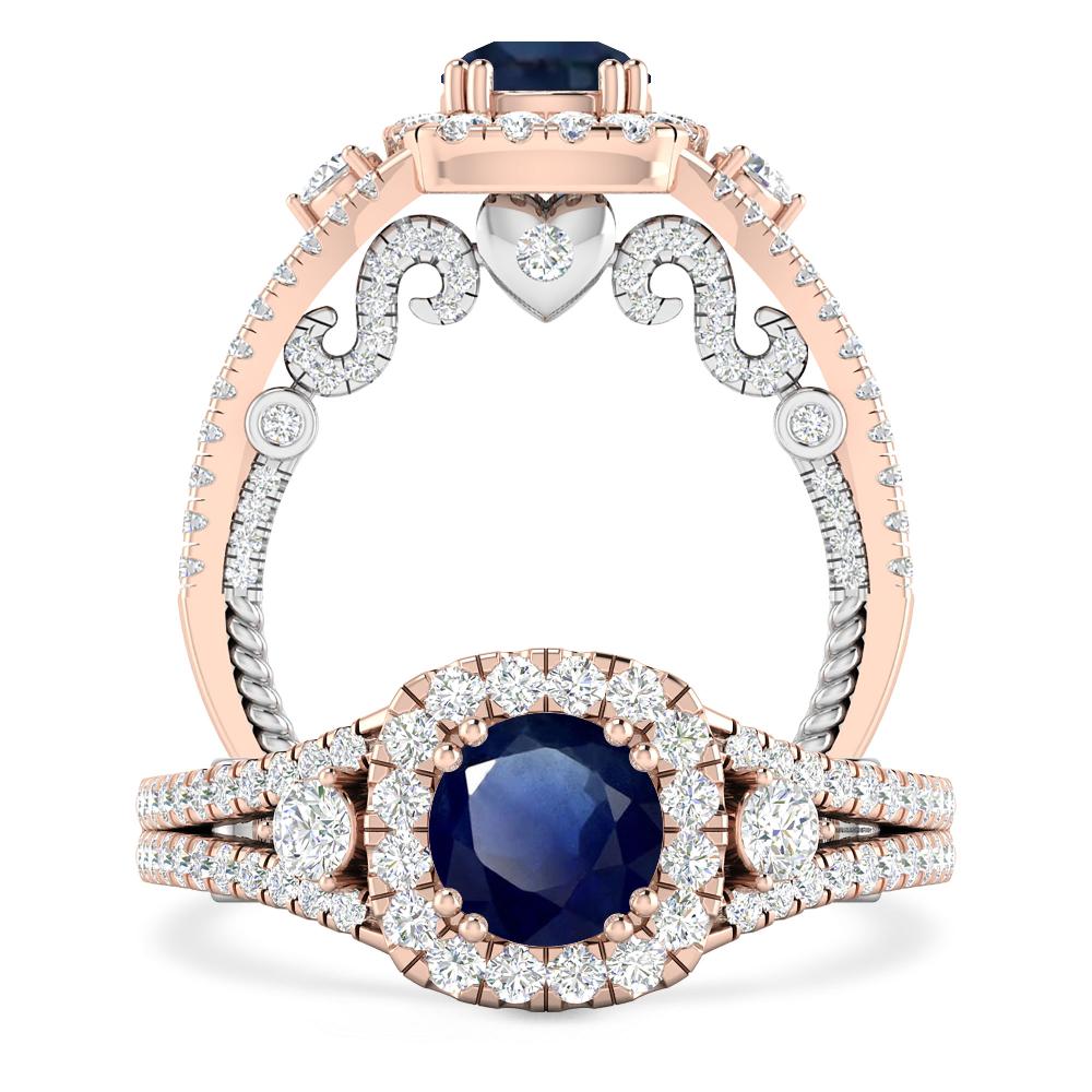Rose Gold - Sapphire
