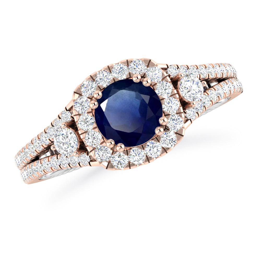 Rose Gold - Sapphire