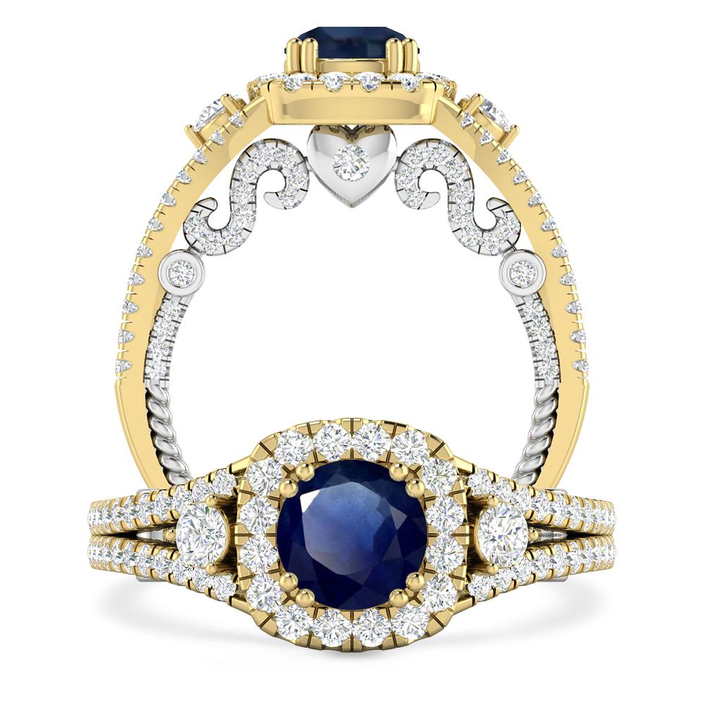 Yellow Gold - Sapphire