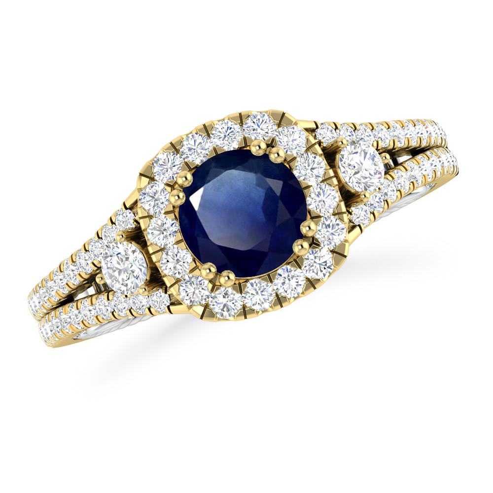 Yellow Gold - Sapphire