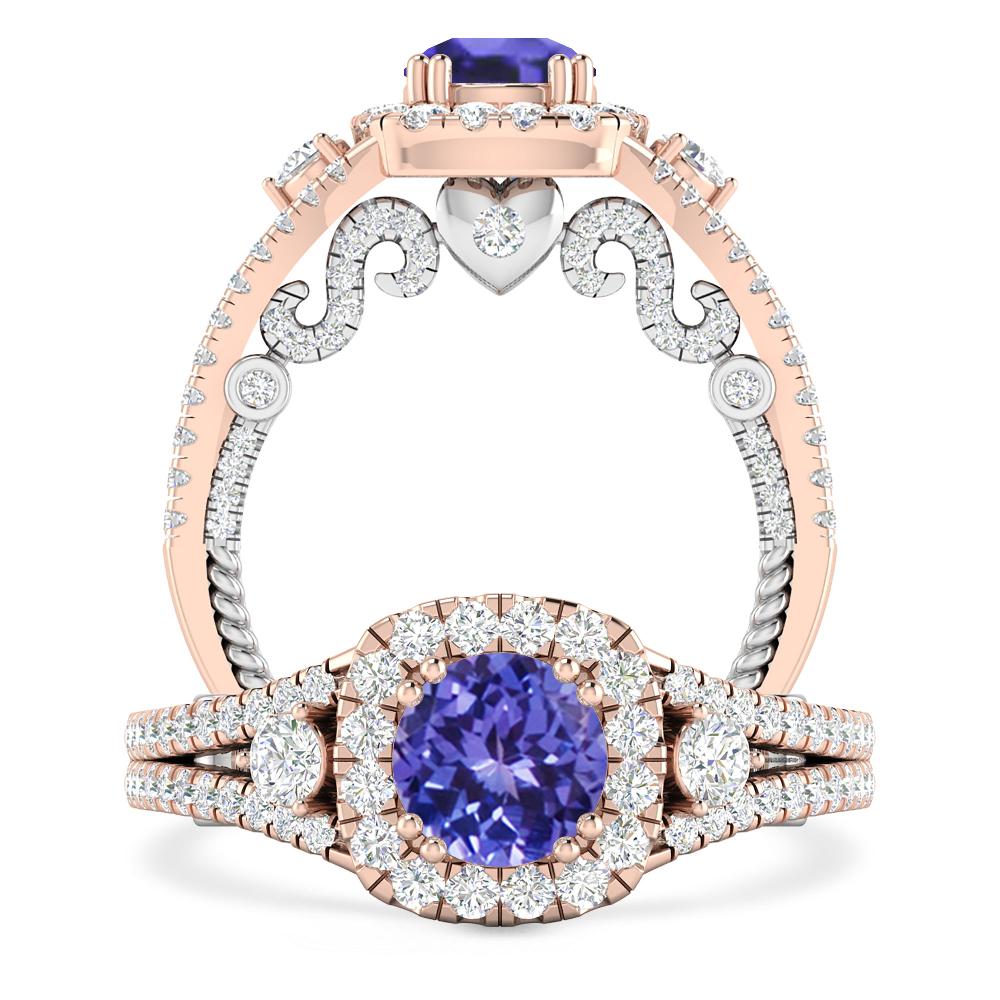 Rose Gold - Tanzanite