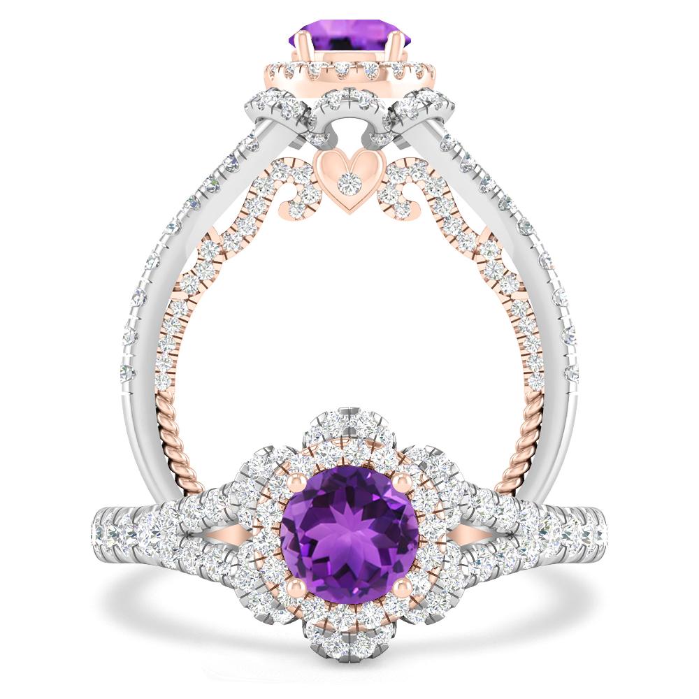 White Gold - Amethyst