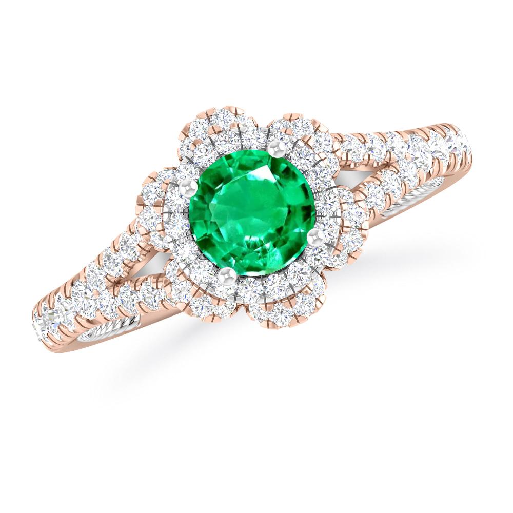 Rose Gold - Emerald