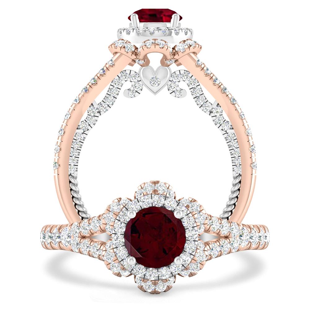 Rose Gold - Garnet