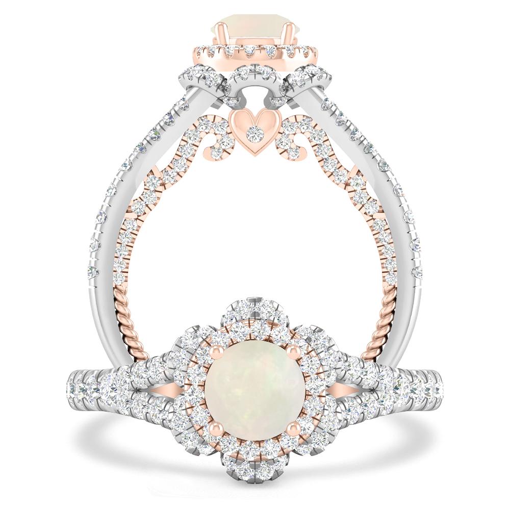 White Gold - Opal