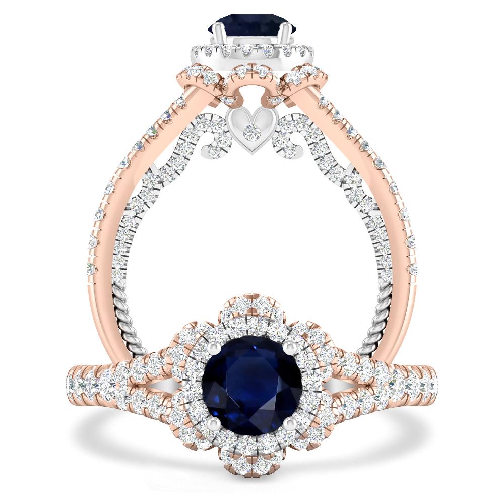 Rose Gold - Sapphire
