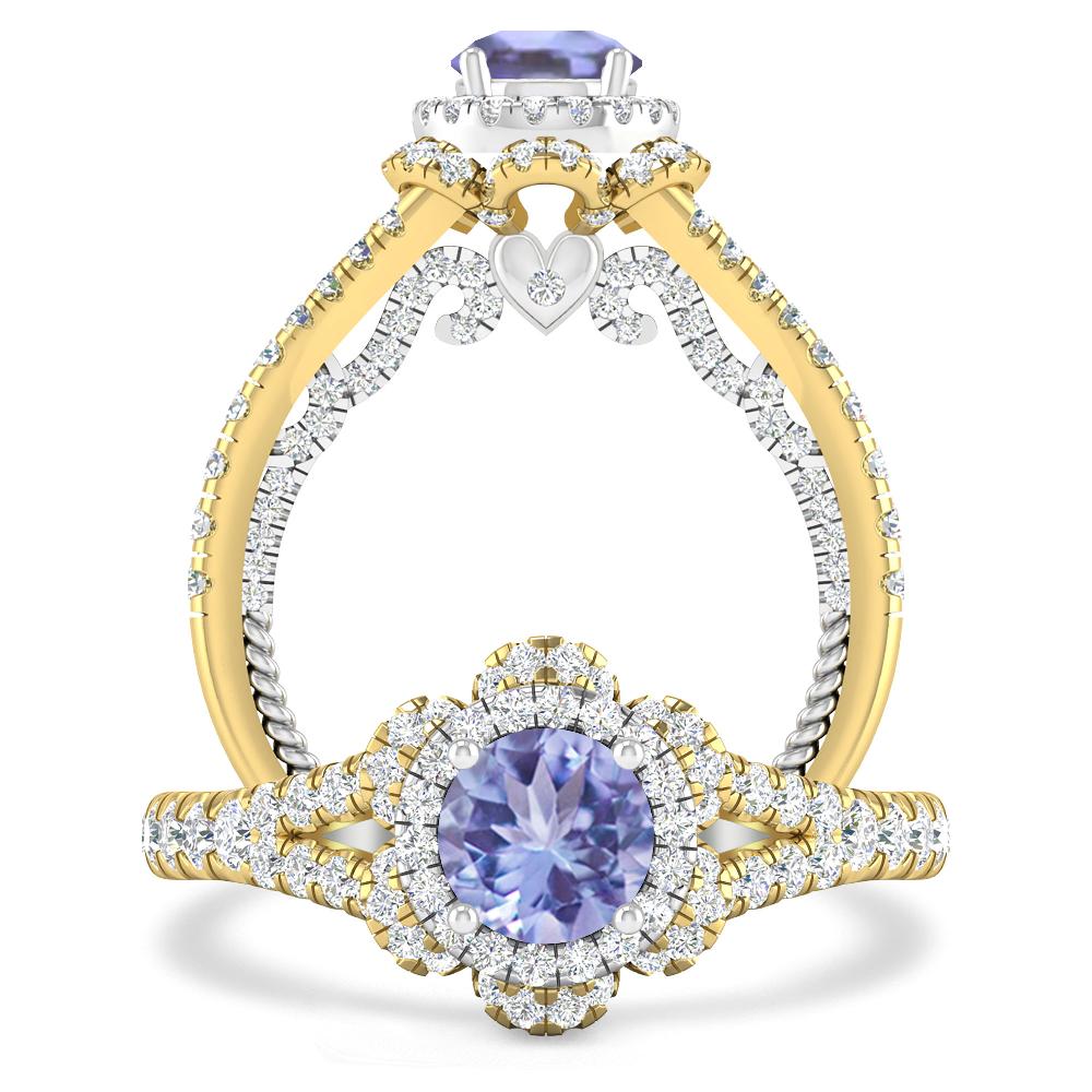 Yellow Gold - Tanzanite
