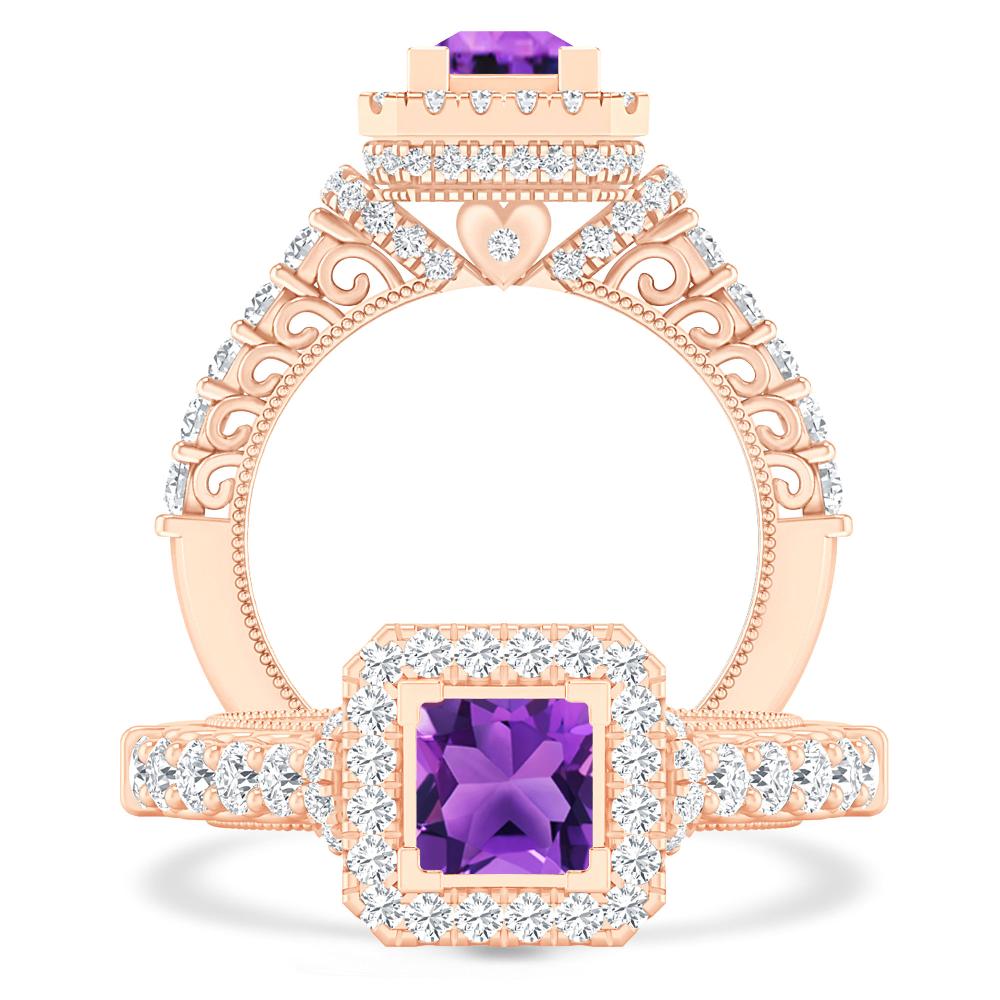 Rose Gold - Amethyst