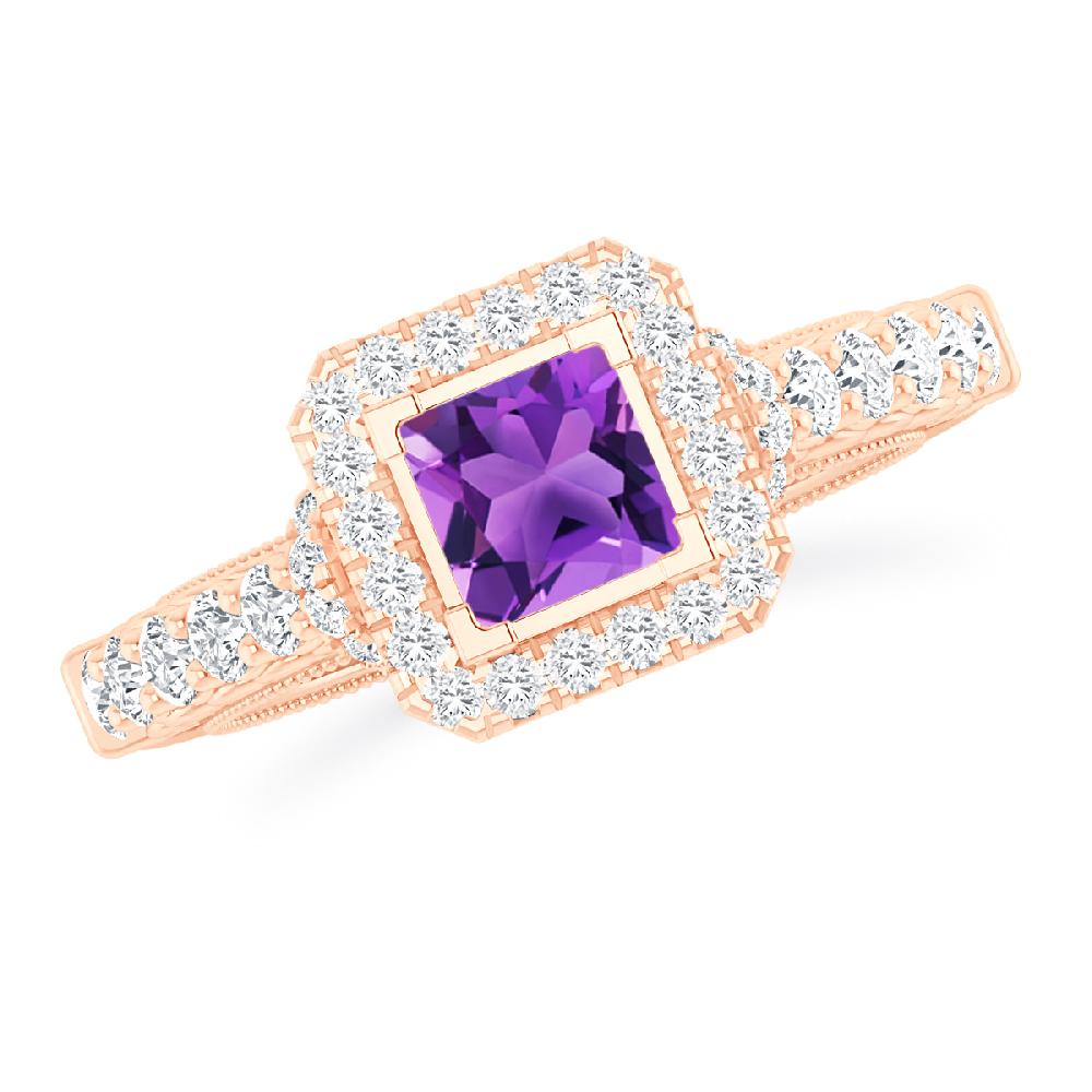 Rose Gold - Amethyst