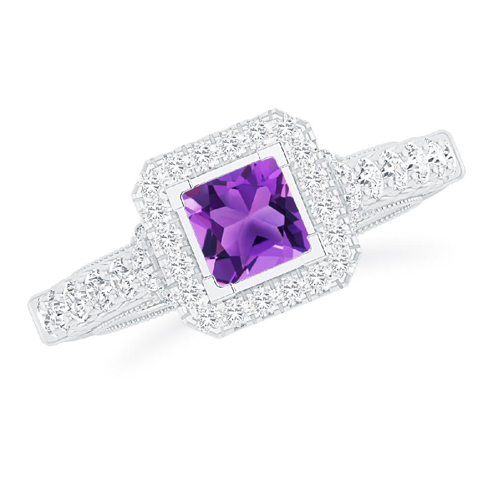 White Gold - Amethyst