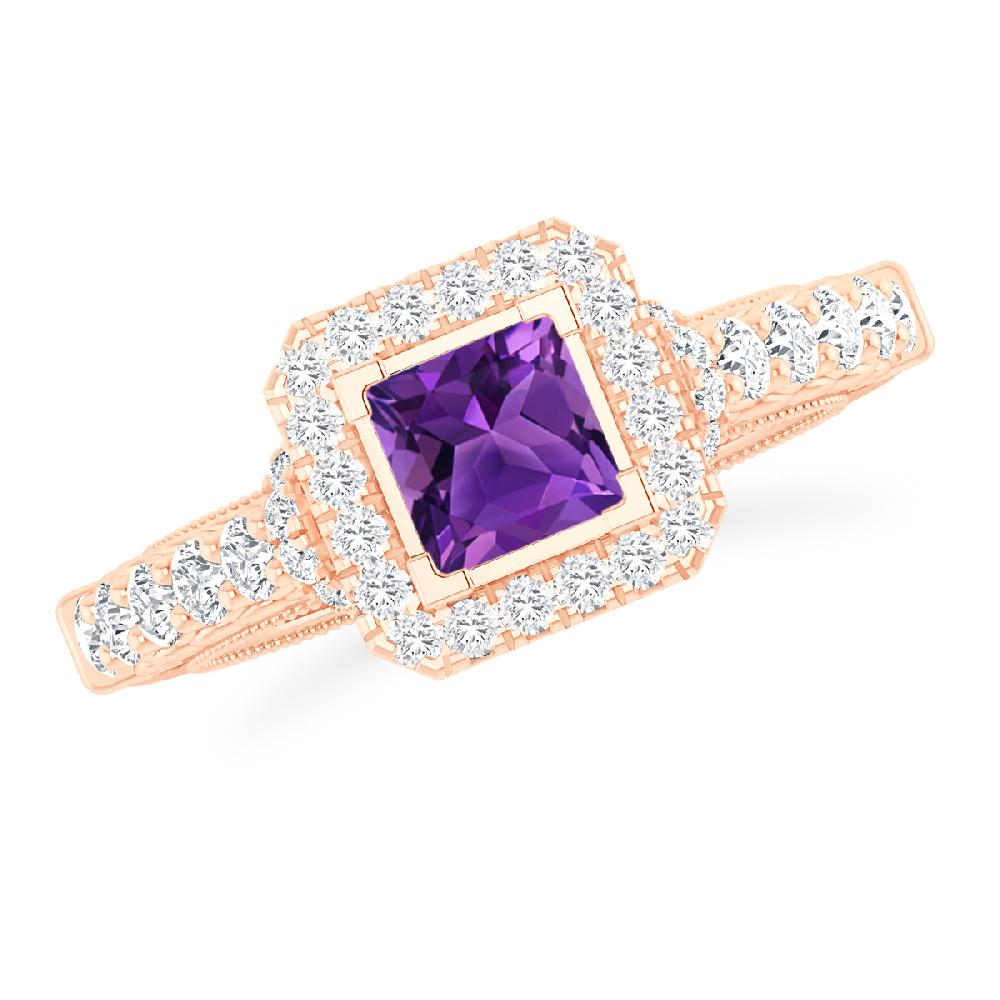 Rose Gold - Amethyst