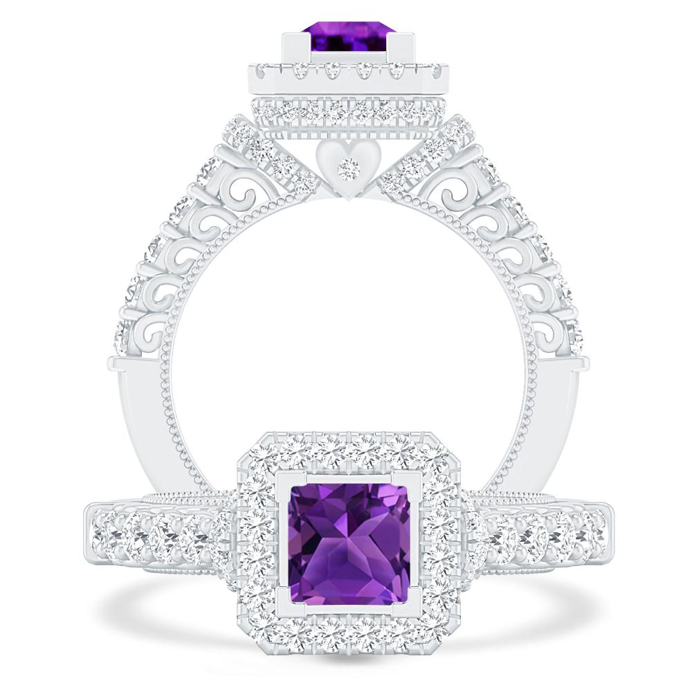 White Gold - Amethyst