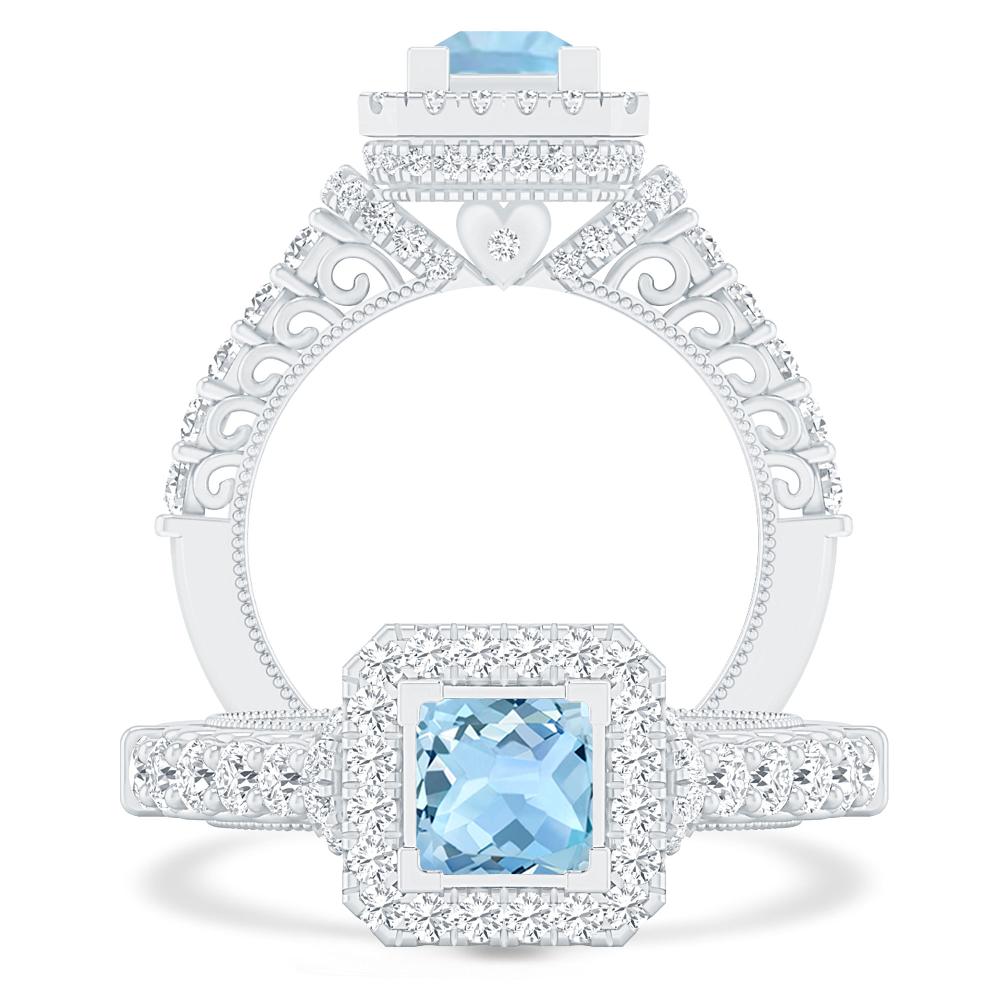 White Gold - Aquamarine