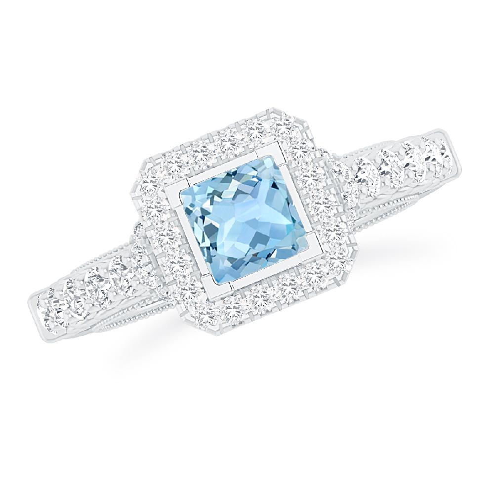 White Gold - Aquamarine