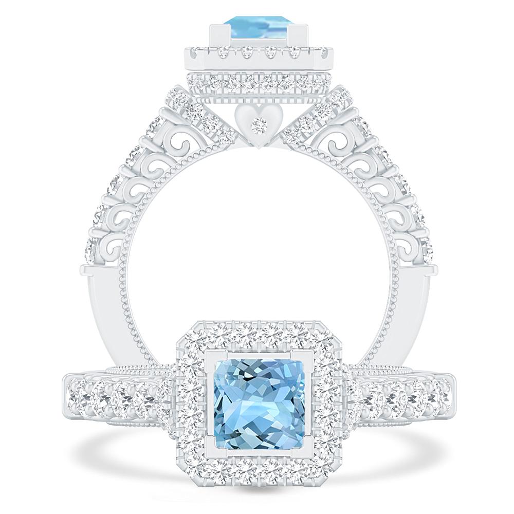 White Gold - Aquamarine