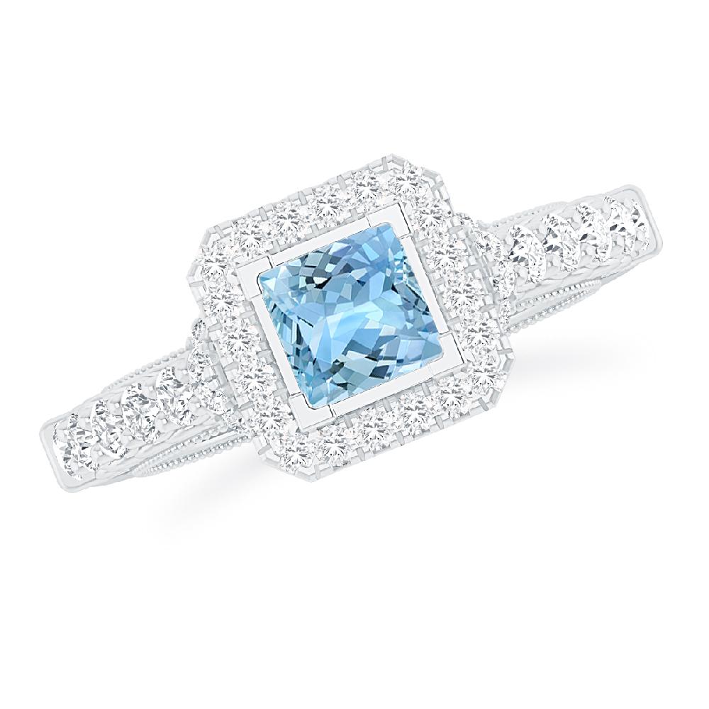 White Gold - Aquamarine