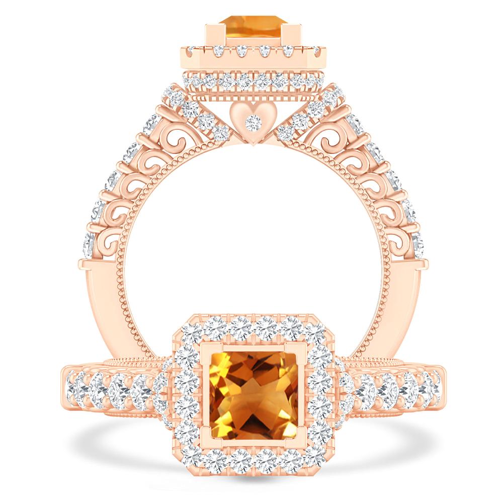 Rose Gold - Citrine