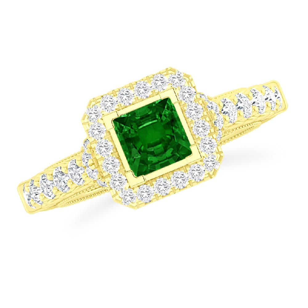 Yellow Gold - Emerald