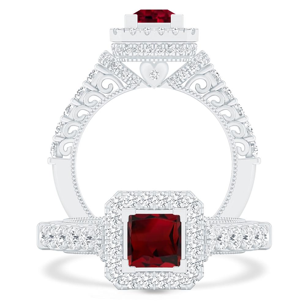 White Gold - Garnet