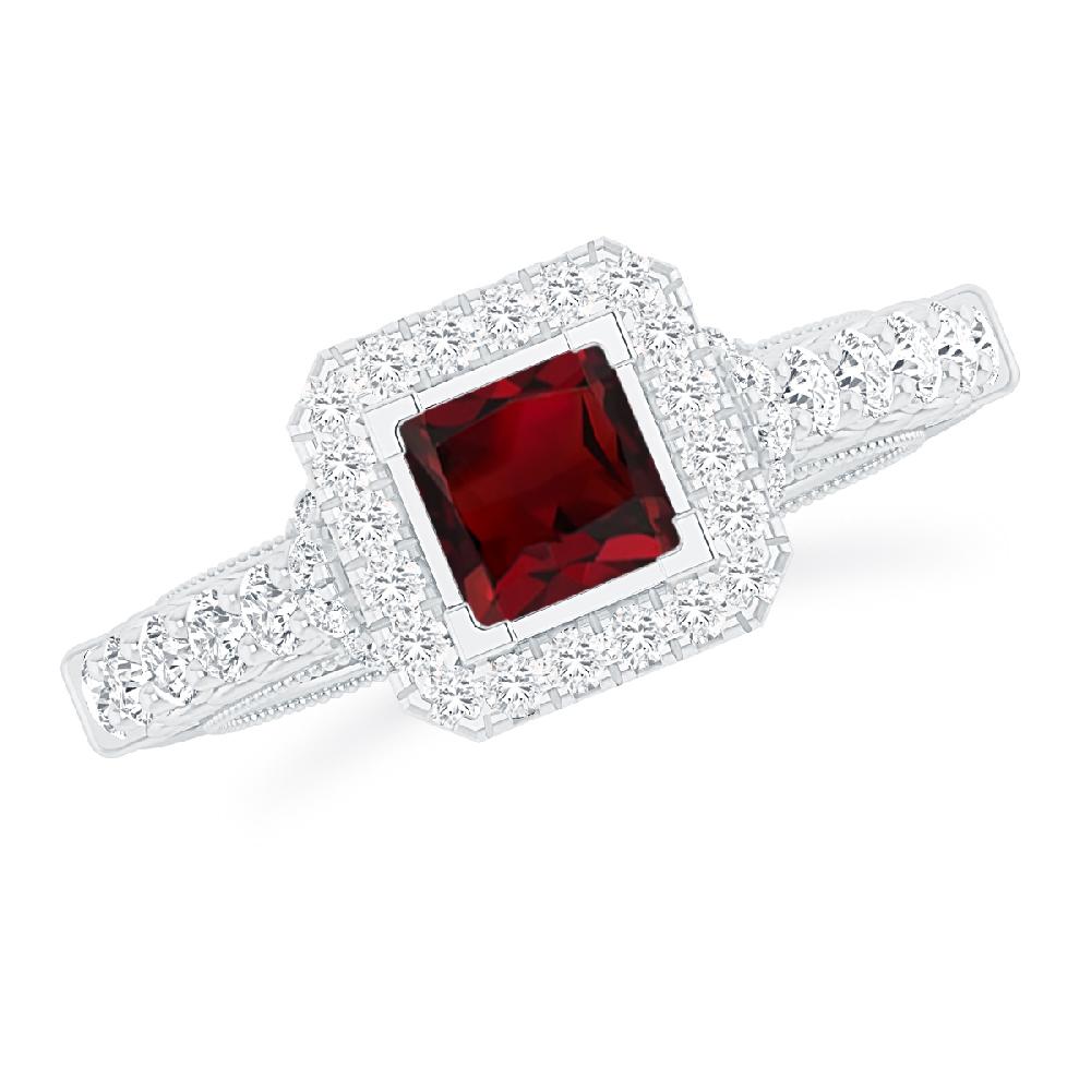 White Gold - Garnet