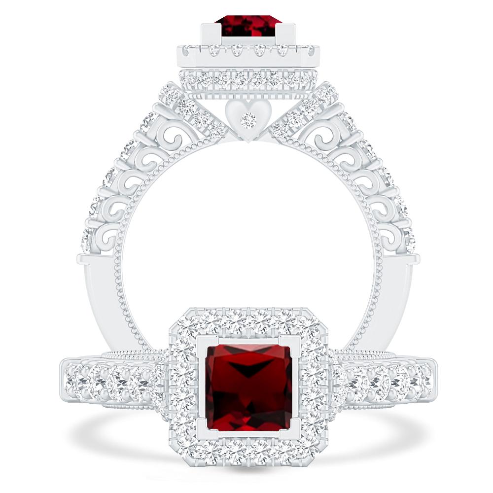 White Gold - Garnet