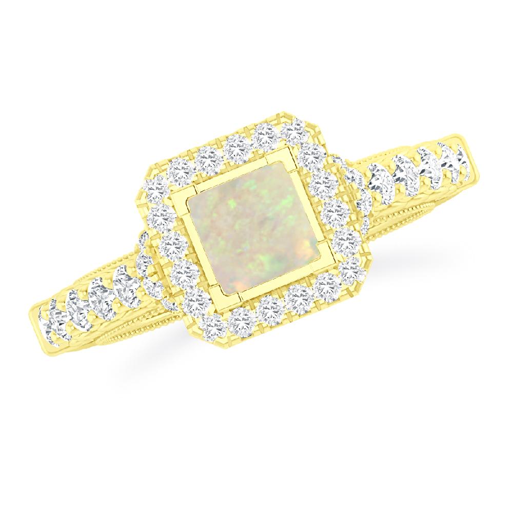 Yellow Gold - Opal